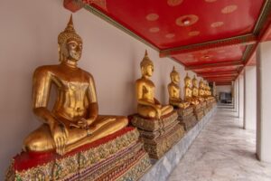 Wat Pho Bangkok Bouddha couché géant